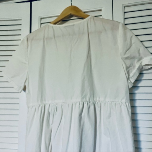 Madewell White Tiered Babydoll Dress - Picture 8 of 10
